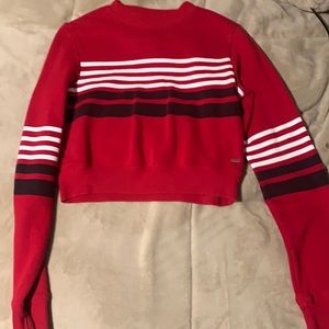 Hollister cropped shirt.